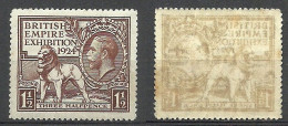 ENGLAND Great Britain 1924 Michel 167 * - Unused Stamps