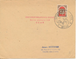 Algeria Cover Sent To France Single Franked - Covers & Documents