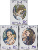 San Marino 1310-1312 (kompl.Ausg.) Postfrisch 1984 Weihnachten - Unused Stamps