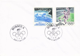 Jeux Olympiques Olympic Games Albertville Barcelona 1992 FDC Monaco Barcelone - Inverno1992: Albertville