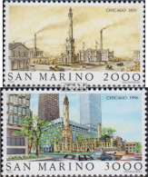 San Marino 1341-1342 (kompl.Ausg.) Postfrisch 1986 Weltstädte - Chicago - Unused Stamps