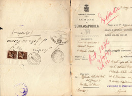 1945 Lettera Da Serracapriola Per Brescia Con Coppia 50 Cent. Soprast. Posta Militare Scansione Parziale - Poststempel