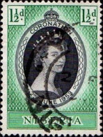 Nigeria Poste Obl Yv:  75 Mi:70 Couronnement D'Elisabeth II (TB Cachet Rond) - Nigeria (...-1960)