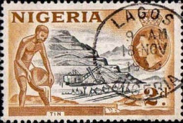 Nigeria Poste Obl Yv:  79 Mi:74 Tin Dents Courtes (TB Cachet à Date) - Nigeria (...-1960)