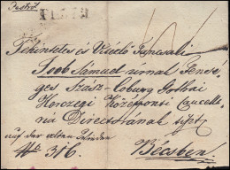 Ungarn Vorphilatelie Privater R-Brief Aus PESTH Vom 8.7.1837 Nach WIEN 11.7. - ...-1867 Prephilately