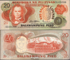 Philippinen Pick-Nr: 155a Bankfrisch 20 Piso - Philippines