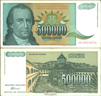 Jugoslawien Pick-Nr: 131 Gebraucht (III) 1993 500.000 Dinara - Yugoslavia