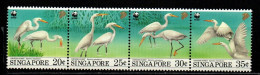 Singapur Singapore 1993 - Mi.Nr. 705 - 708 - Postfrisch MNH - Vögel Birds Reiher Heron - Cranes And Other Gruiformes