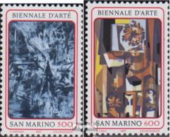 San Marino 1359-1360 (kompl.Ausg.) Postfrisch 1987 Kunst-Biennale - Nuovi