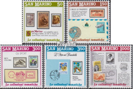 San Marino 1382-1386 (kompl.Ausg.) Postfrisch 1988 Philatelie - Unused Stamps