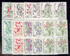 Andorra -Franc 1985 - Flora Tasas 53-62 Bloque - Unused Stamps