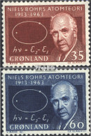 Dänemark - Grönland 62-63 (kompl.Ausg.) Postfrisch 1963 Atommodell Von Bohr - Nuovi