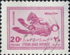 Syrie (Rep) Poste Obl Yv: 443 Bronze Lamp (cachet Rond) - Archeologia