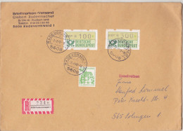 Germany 1982 Circulated Envelope - 2x ATM Stamps - Machine Labels [ATM]