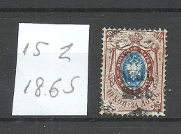 RUSSLAND RUSSIA 1865 Michel 15 Z O - Gebraucht