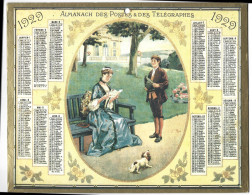 Calendrier - Almanach Des Postes Et Telegraphes - 1929 - La Lecture - Big : 1901-20