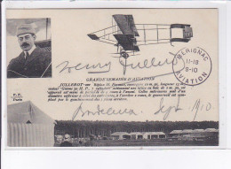 MERIGNAC: Grande Semaine D'aviation Jullerot Sur Biplan H. Farman, Autographe, Cachet - Très Bon état - Merignac