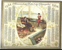 Calendrier - Almanach Des Postes Et Telegraphes - 1938 -  Sous La Pergola  Jl Beuzone - Grossformat : 1901-20