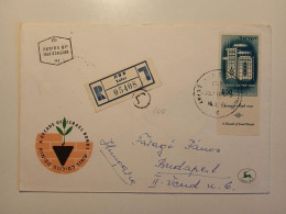 V0667  Israel 1961 FDC  - A Decade Of Israel Bonds - Registered Cover ZEFAT Sent  To Hungary - Cartas & Documentos