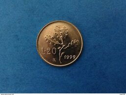 1999 Moneta Coin 20 Lire Ramo Di Quercia FDC UNC Da Rotolino Zecca - 20 Lire