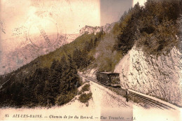 *Photo (197 X 297) D'une CPA - Aix Les Bains (73) - Chemin De Fer Du Revard - Une Tranchée - Andere & Zonder Classificatie