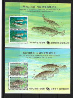 Wildlife Conservation.Protecting Endangered Species. (Wild Animals & Plants)  2 Miniature Sheet Mint MNH ** South-Corea - Umweltschutz Und Klima