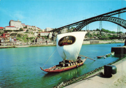 PORTUGAL - Porto - Le Douro - Bateau Rabelo Et Vue Partielle De La Ville - Colorisé - Carte Postale - Porto