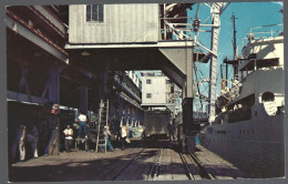 (PAN) CP FF-323-Loading Bananas,Puerto Armuelles,circulée+timbres Panama Yv PA 496 +PA 499 Vers Belgique 1976 - Panama