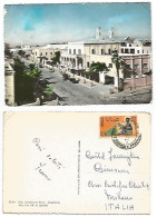 Somalia Mogadishu Somali Bank Banca Building Pcard 7apr1964 To Italy With S.0.75 Solo Franking - Somalia