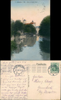 Zschopau Schloss Wildeck Zschopau Fluss Partie 1910 - Zschopau