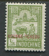 Indochine:Unused Overprinted Stamp Animal, Cow, Kouang-Tcheou, 1927, MH - Koeien