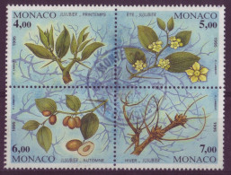 Europe - Monaco - 1995 - N°1975 à 1978 (4 Valeurs) Les Quatre Saisons Du Jujubier - 7883 - Used Stamps