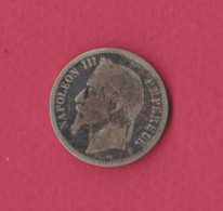 1 F 1867 BB Napoléon III, Tête Laurée En Argent - 1 Franc