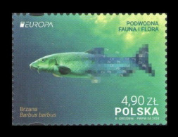 Poland 2024 Mih. 5526 Europa. Underwater Fauna And Flora. Fish. Common Barbel MNH ** - Ungebraucht
