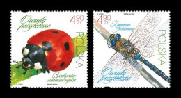 Poland 2024 Mih. 5528/29 Fauna. Beneficial Insects. Ladybug And Dragonfly MNH ** - Ungebraucht