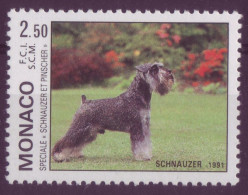 Europe - Monaco - 1991 - N°1760 - Exposition Spéciale - Schnauzer Et Pincher - 7892 - Used Stamps