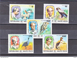 HAUTE VOLTA 1975 ALBERT SCHWEITZER  OISEAUX Yvert 357-358 + PA 190-192, Michel 575-579 NEUF** MNH - Obervolta (1958-1984)