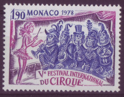 Europe - Monaco - 1978  - N°1170 - 5ème Festival International Du Cirque - 7899 - Used Stamps