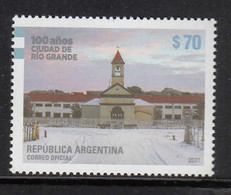 2021 Argentina Rio Grande SILVER Foil Complete Set Of 1 MNH - Unused Stamps