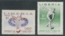 Liberia:Unused Stamps 16th Olympic Games In Melbourne 1956, MNH - Sommer 1956: Melbourne