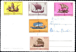 S. Marino 1963/1990 6 Cartoline Affrancatura Varia Come Da Foto - 30 Pz. - Collections, Lots & Series