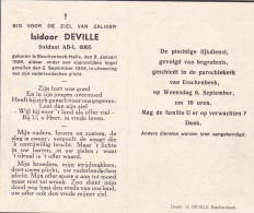 Oorlog Deville Isidoor Soldaat ° Esschenbeek Halle 08.01.1925 + Kogel  Aldaar 02.09.1944 - Godsdienst & Esoterisme