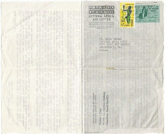 Somalia  Stationery Aerogramme Air Letter S.1 Butterfly  8jul1963 To USA Uprated With Regular S.0.10 - Somalia (AFIS)