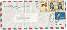 Somalia  AirmailCV  25dec1963 To USA With 4 Stamps Incl. Women Police Auxiliary Forces - Rate 2.70 S - Somalia (AFIS)