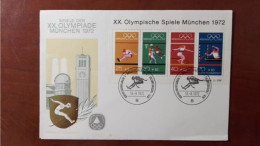 * Germany > 1972 Postal History > FDC Cover > 1972 Summer Olympic Games In Munchen - Estate 1972: Monaco