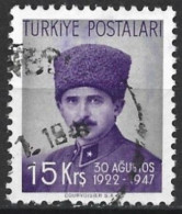 Turkey 1947. Scott #952 (U) Ismet Inönü As General - Gebruikt