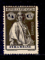 ! ! Inhambane - 1914 Ceres 1/4 C - Af. 71 - MH - Inhambane