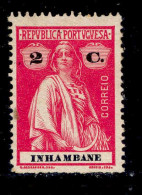 ! ! Inhambane - 1914 Ceres 2 C - Af. 75 - MH - Inhambane