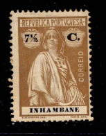 ! ! Inhambane - 1914 Ceres 7 1/2 C - Af. 78 - MH - Inhambane