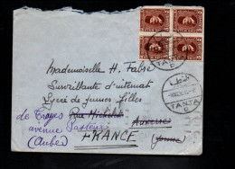 EGYPTE ROYAUME AFFRANCHISSEMENT COMPOSE SUR LETTRE POUR LA FRANCE 1936 - Nuovi